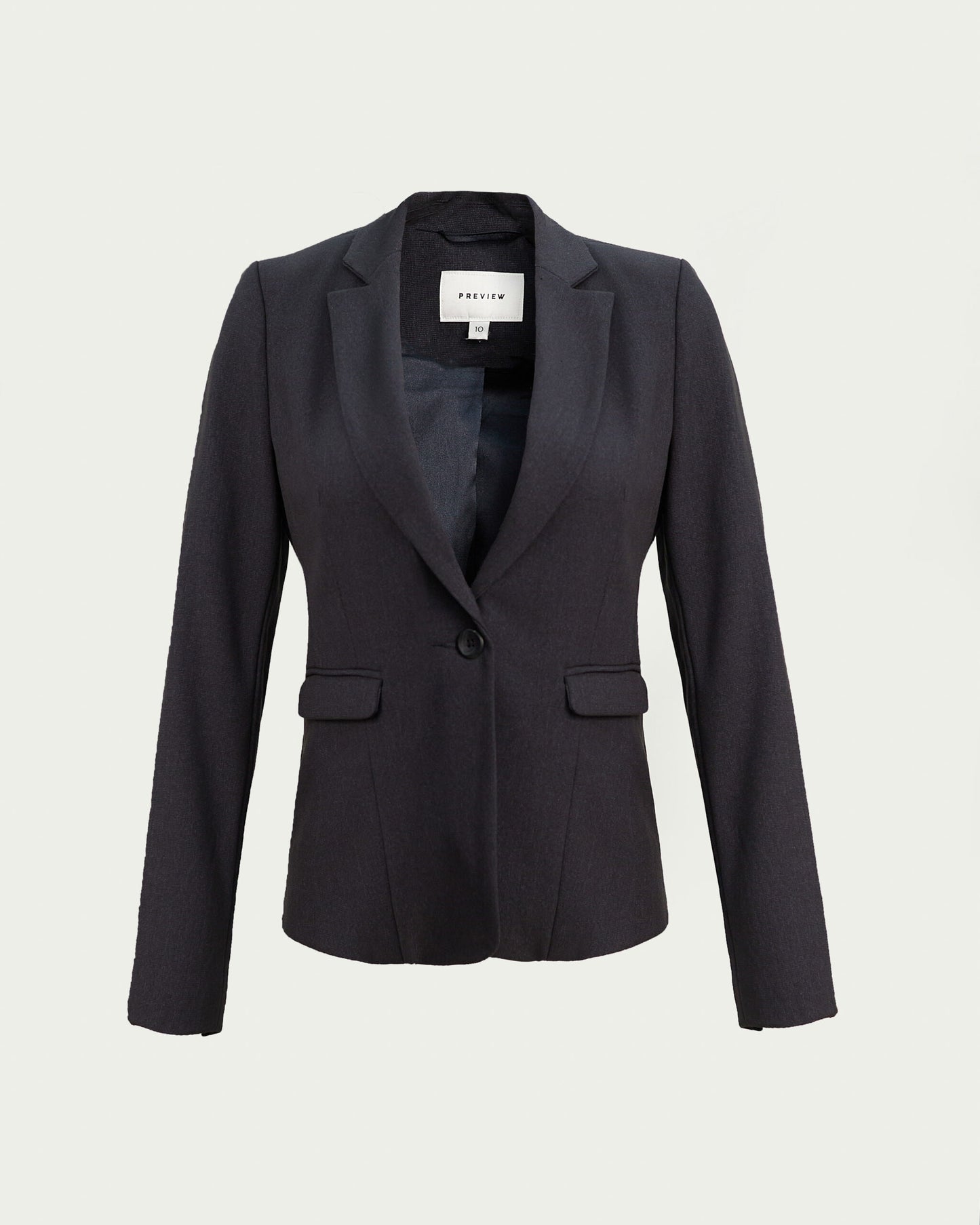 Navy blue Fitted Blazer by Preview