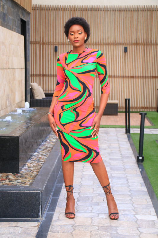 Top shop Multicolor bodycon dress