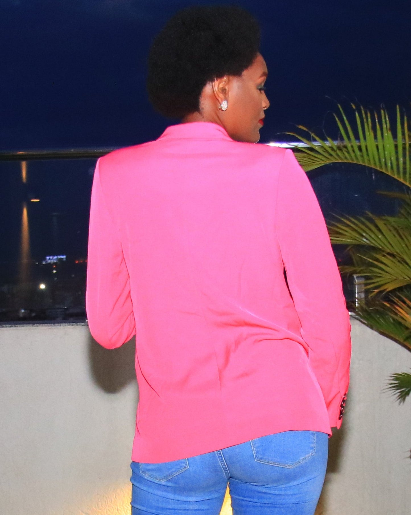 Pink Double Breasted Blazer by preview